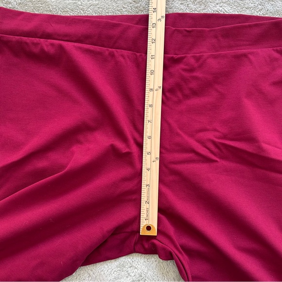 Zenobia Burgundy Straight-Leg Pants – Plus Size 4X NWT - Picture 4 of 5